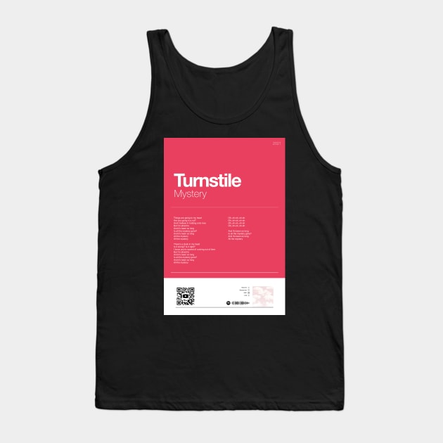 MYSTERY ✅ Turnstile lyrics poster Tank Top by reyboot